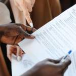 Reviewing and discussing project documents, illustrating how transparent project management builds trust and clear client communication.